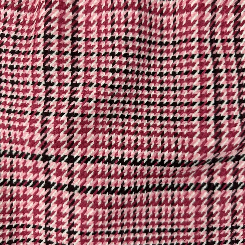 Talbots Pencil Skirt Womens 8P‎ Pink Houndstooth Plaid Preppy Lined 100% Wool